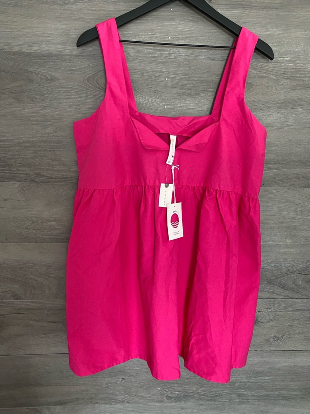 Daily Practice Split Neck Sleeveless Mini Dress NWT